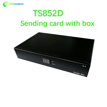 TS802D с коробкой TS852D DS852D для полноцветного светодиодного дисплея система управления видеокартой аренда отправителя светодиодной стены P2 P3 P4
