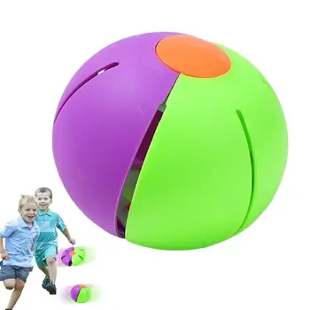 Детский мяч-летающая тарелка с подсветкой Детские прыгающие игрушки Инновационные Креативные игрушки Спортивный мяч для улицы Для