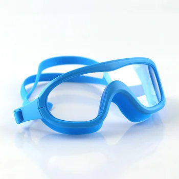 Детские защитные очки для мальчиков, водонепроницаемые и противотуманные очки для плавания HD, очки для плавания в большой оправе для девочек, детские очки для дайвинга