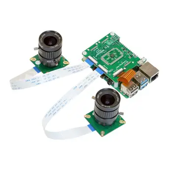 Arducam 12MP*2 Synchronized Stereo Camera Bundle Kit для модулей камеры Raspberry PiTwo 12.3MP IMX477 с объективом CS и Camar
