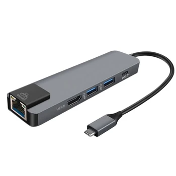 Док-станция USB C к Ethernet 4K с портом RJ45 для Macbook Pro