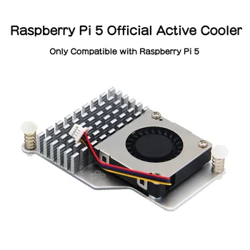 Активный охладитель Raspberry Pi 5 с термоподушкой Совместим только с Raspberry Pi 5