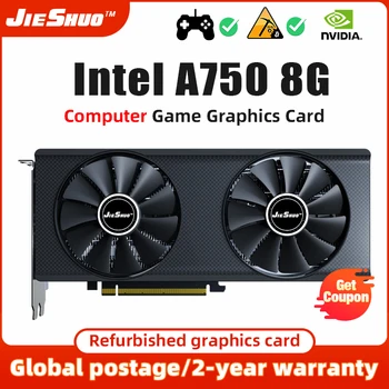 JIESHUO игровая видеокарта NVIDIA Arc A750 8G Index Графический процессор GDDR6 HDMI DP 8 + 8PIN 256bit PCIE 4.0 750 8G
