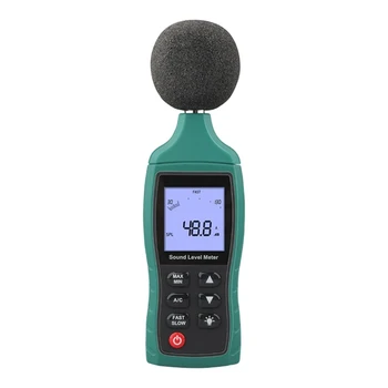 51BD Цифровой Измеритель Уровня звука Профессиональный Тестер Контроля Звуковых Децибел 30-130dB