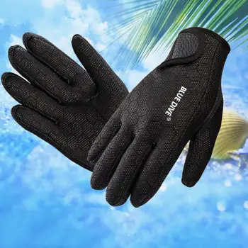 Водные перчатки 1,5 мм для взрослых, женщин, мужчин, перчатки для гидрокостюма, теплые зимние перчатки для гидрокостюма с пятью пальцами для подводного плавания, снорклинга, серфинга