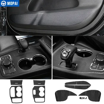 MOPAI ABS Защита внутренней двери автомобиля от ударов, панель переключения передач, подстаканник, наклейка для отделки Jeep Grand Cherokee 2011 года выпуска для стайлинга автомобилей