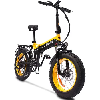 Электрический Велосипед с толстыми шинами 1000W для Взрослых 48V/14Ah Со Съемной Батареей 20“ 4.0 Складной Электрический Велосипед Snow Beach Mountain Ebike