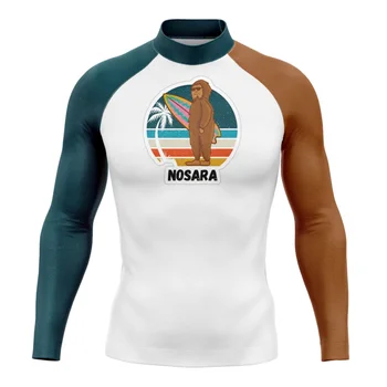 Новая рубашка для серфинга NOSARA, унисекс, футболки для серфинга для пары, Рашгард, купальники с защитой от ультрафиолета, спортивная одежда для дайвинга UPF