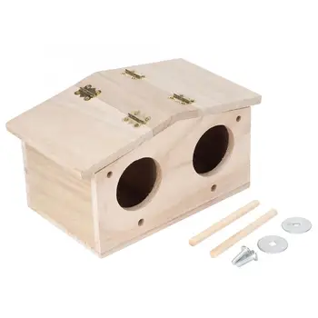 Деревянный ящик для разведения домашних птиц, птичья клетка, сад, украшение внутреннего двора, украшения для кормления ласточек, скворечник