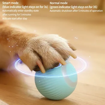 Игрушки Электрическая Умная автоматическая маленькая собачка, катящаяся в помещении самостоятельно, новые щенки, забавный мяч для игр, Интерактивные питомцы