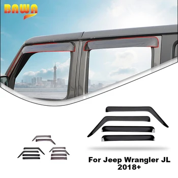 Автомобильный Дождезащитный Экран BAWA для Jeep Wrangler JL 2/4-дверный 2018 2019 2020 2021 2022 2023 Солнцезащитный Козырек На Окно Аксессуары