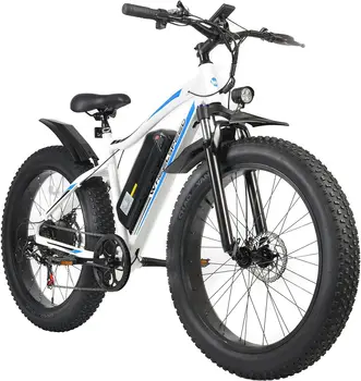 Электрический Велосипед со скоростью колеса 26 X 4,0, Мотор мощностью 500 Вт и Толстые Шины мощностью 20 миль в час, Электрический Горный Велосипед для взрослых, Электрический Велосипед на 70 Миль wi