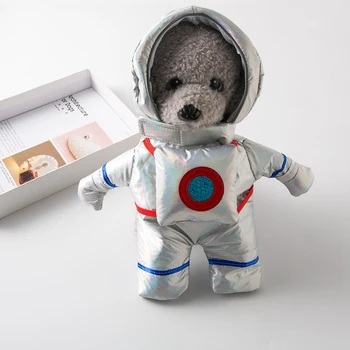 Костюмы для собак на Хэллоуин Забавный костюм Космонавта для домашних животных Косплей Одежда для маленьких Средних Собак Кошек Одежда для щенков чихуахуа Товары для домашних животных