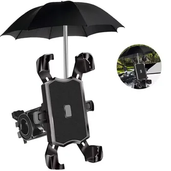 Вращающийся на 360 ° Велосипедный держатель для телефона на вынос, защищенный от дождя для езды на горном велосипеде, Кронштейн для подставки для мотоцикла, Аксессуары для велоспорта