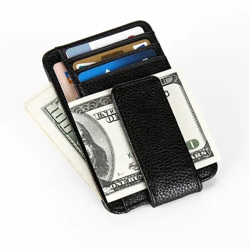 Модный мужской кошелек, держатель для долларовых карт, женский портативный креативный кошелек с зажимом для денег с магнитной пряжкой