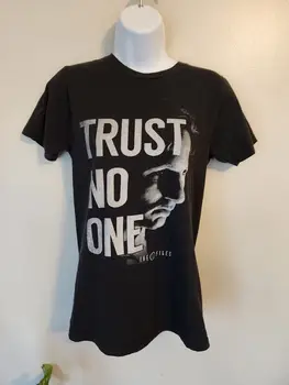 Женская футболка The X-Files Small Trust No One 2015 Черная футболка Sci-Fi TV