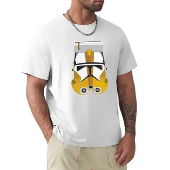 Футболка Commander Bly, одежда с аниме-графикой, белая мужская одежда для мальчиков