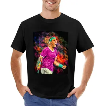 Рафаэль Надаль ревет как чемпион Открытого чемпионата Австралии 2022 года. Цифровая художественная печать настенного плаката.Подарок для любителей тенниса. Футболка