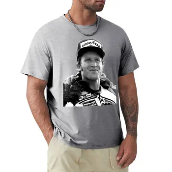Футболка King Kenny Roberts, Motorcycle Legend для мальчика, летняя одежда оверсайз, однотонные белые футболки для мужчин