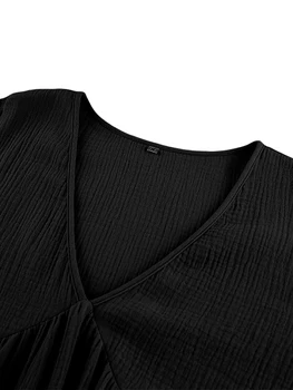 Женские Викторианские Длинные ночные рубашки, Винтажные ночные рубашки с пышными рукавами, V-образный вырез, Полная длина, Свободное Макси Платье для сна