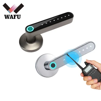 WAFU WF-016 Smart Lock Разблокировка приложения по отпечатку пальца без ключа Работает с дверью, совместимой с BT паролем, поддержка блокировки ручки iOS / Android