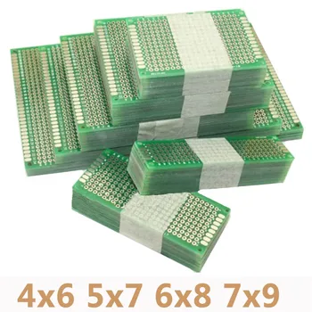 4 шт./лот 4x6 5x7 6x8 7x9 двухсторонний прототип печатной платы Универсальная печатная плата Protoboard для Arduino