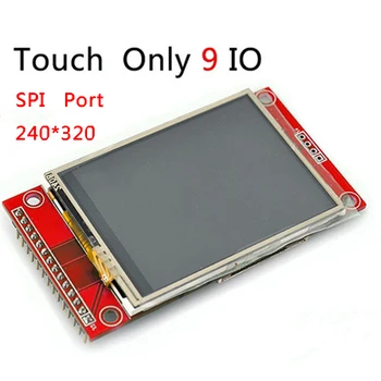 1ШТ 2,4-дюймовый Модуль Последовательного порта 240x320 SPI TFT LCD с Сенсорным Экраном 3,3 В PBC Адаптер SD ILI9341 Совместим С 5110