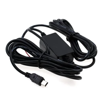 Автомобильный зарядный кабель постоянного тока от 12 В до 5 В длиной 4 м, кабель Mini USB Hardwire, автоматическая зарядка для видеорегистратора, видеорегистратора автомобиля