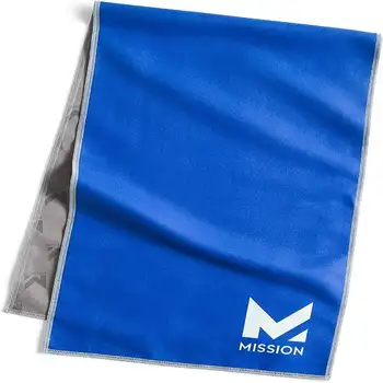 Двустороннее спортивное полотенце DuoMax, синее