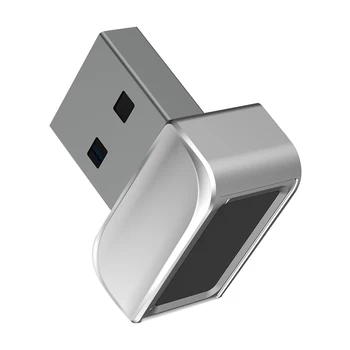 USB-считыватель отпечатков пальцев Мини-замок из цинкового сплава, биометрический сканер, безопасный многоязычный, удобное управление, портативный для ноутбуков, ПК.