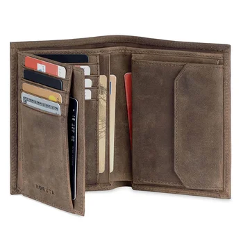 Короткий кожаный бумажник RFID Leather Multi Clip Wallet
