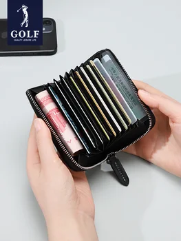 Мужская сумка для карт для гольфа с большим количеством экранов, сумка для органных карт, мини-щетка с высокой защитой от кражи, упаковка кредитной карты