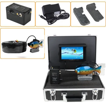 7-дюймовый монитор с разрешением 600 ТВЛ, популярная система подводных камер в форме рыбы, кабель длиной 20 м с функцией видеорегистратора, камера для рыбалки с высоким разрешением.