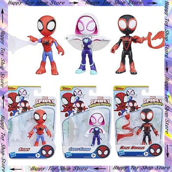 Оригинальный набор фигурок Marvel Legends Паук и Его удивительные друзья из 3 предметов включает 3 фигурки и 3 аксессуара Подарки для детей