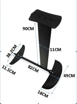 T1 карбоновая фольга для крыльев на подводных крыльях + алюминиевая мачта для доски для серфинга kiteboard SUP