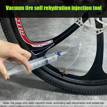 Шприц-инжектор герметика для бескамерных шин для велосипедов MTB, инструмент для впрыска жидкости для герметизации шин для шоссейных велосипедов, инструмент для ремонта велосипедов
