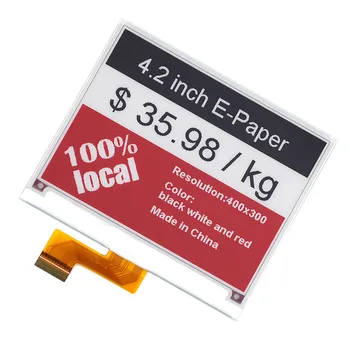 4,2-дюймовый 24P SPI красный Белый черный ЖК-дисплей для электронной бумаги Eink UC8276 Drive IC 400 * 300